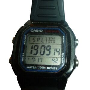 Casio Illuminator Men's Watch F‑108WH – Black Resin Digital Watch with Backlight